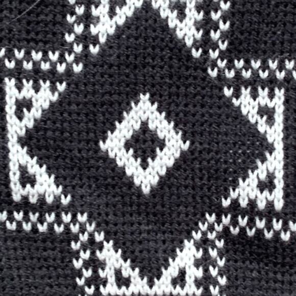 Vintage 1980s Miller Outerwear End of the Trail Sweater XL Black White Native - Picture 3 of 7